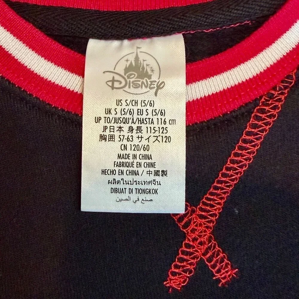 Mickey Mouse Holiday Sweatshirt Disney Parks KIDS Size 5/6 Christmas Preowned